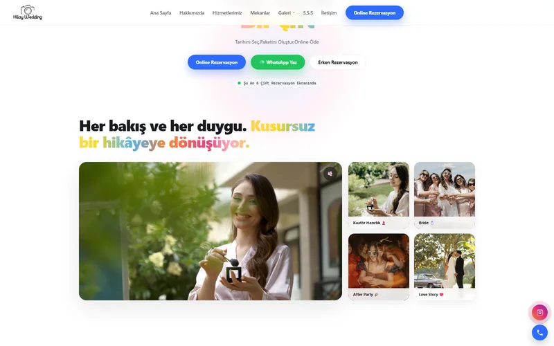 Hilay Wedding paketler bölümü